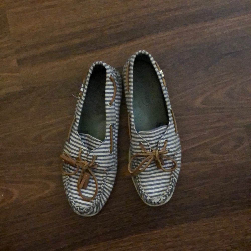 Sperry seersucker shoes